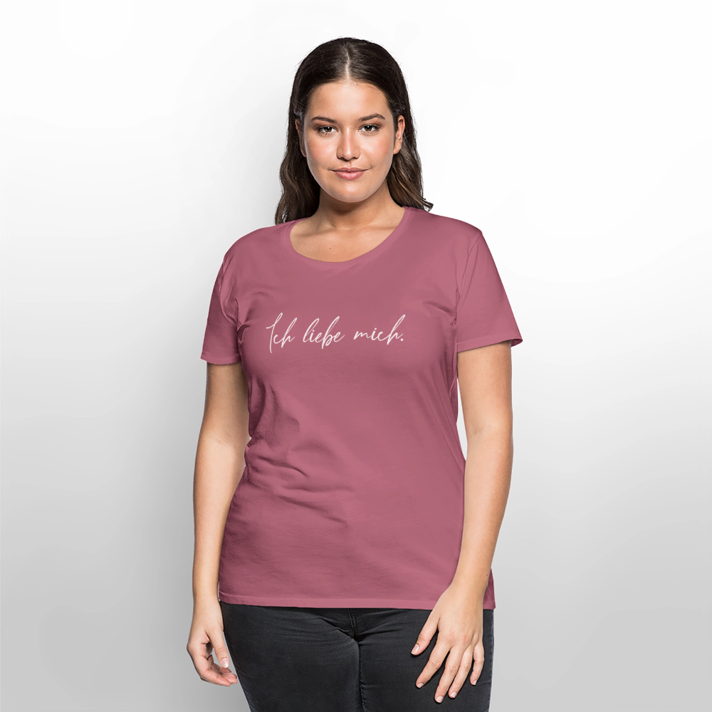 Ich liebe mich Frauen Premium T-Shirt (Organic) - Mauve