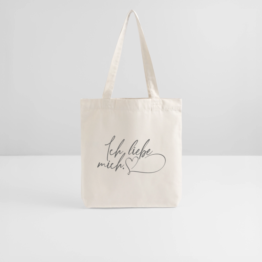 Ich liebe mich / Ich bin wertvoll Stoffbeutel ( recycelt & heavyweight) - Naturweiß