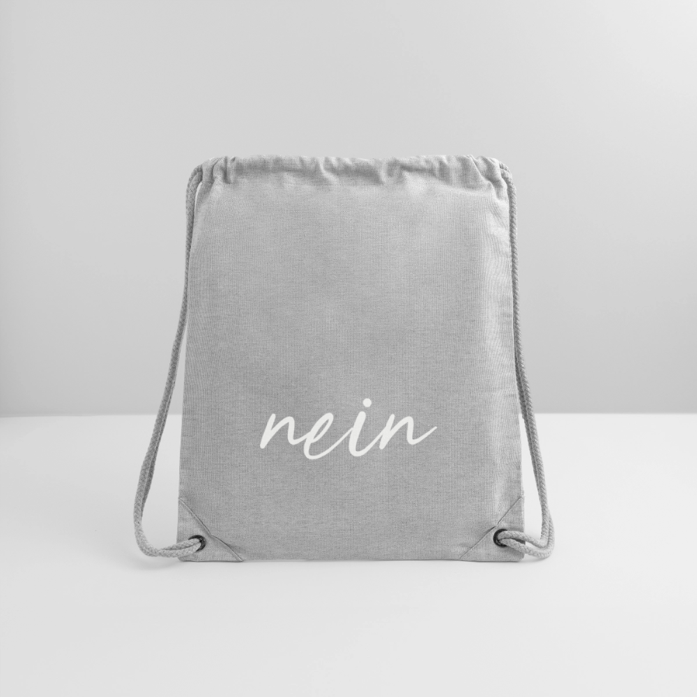 Ja / Nein recycelter Gym Bag - Grau meliert