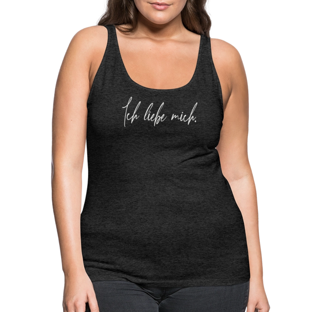 Ich liebe mich Frauen Premium Tank Top (Organic) - Anthrazit