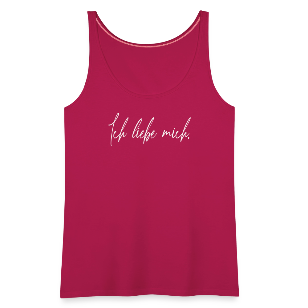 Ich liebe mich Frauen Premium Tank Top (Organic) - dunkles Pink