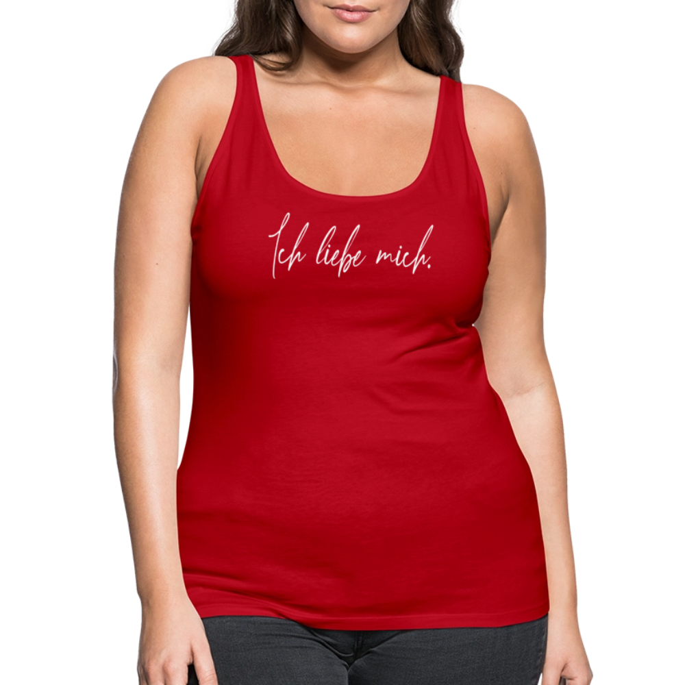Ich liebe mich Frauen Premium Tank Top (Organic) - Rot