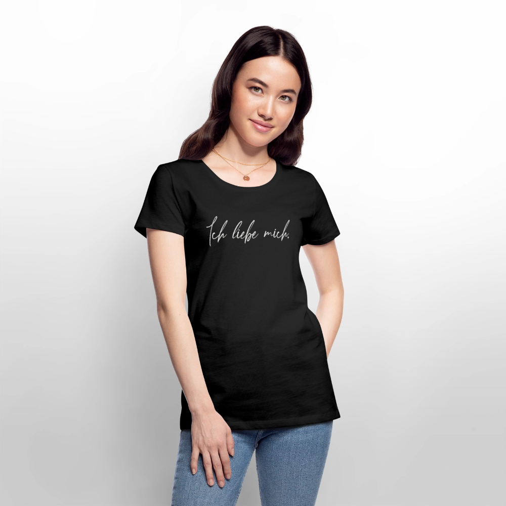 Ich liebe mich Frauen Premium T-Shirt (Organic) - Schwarz