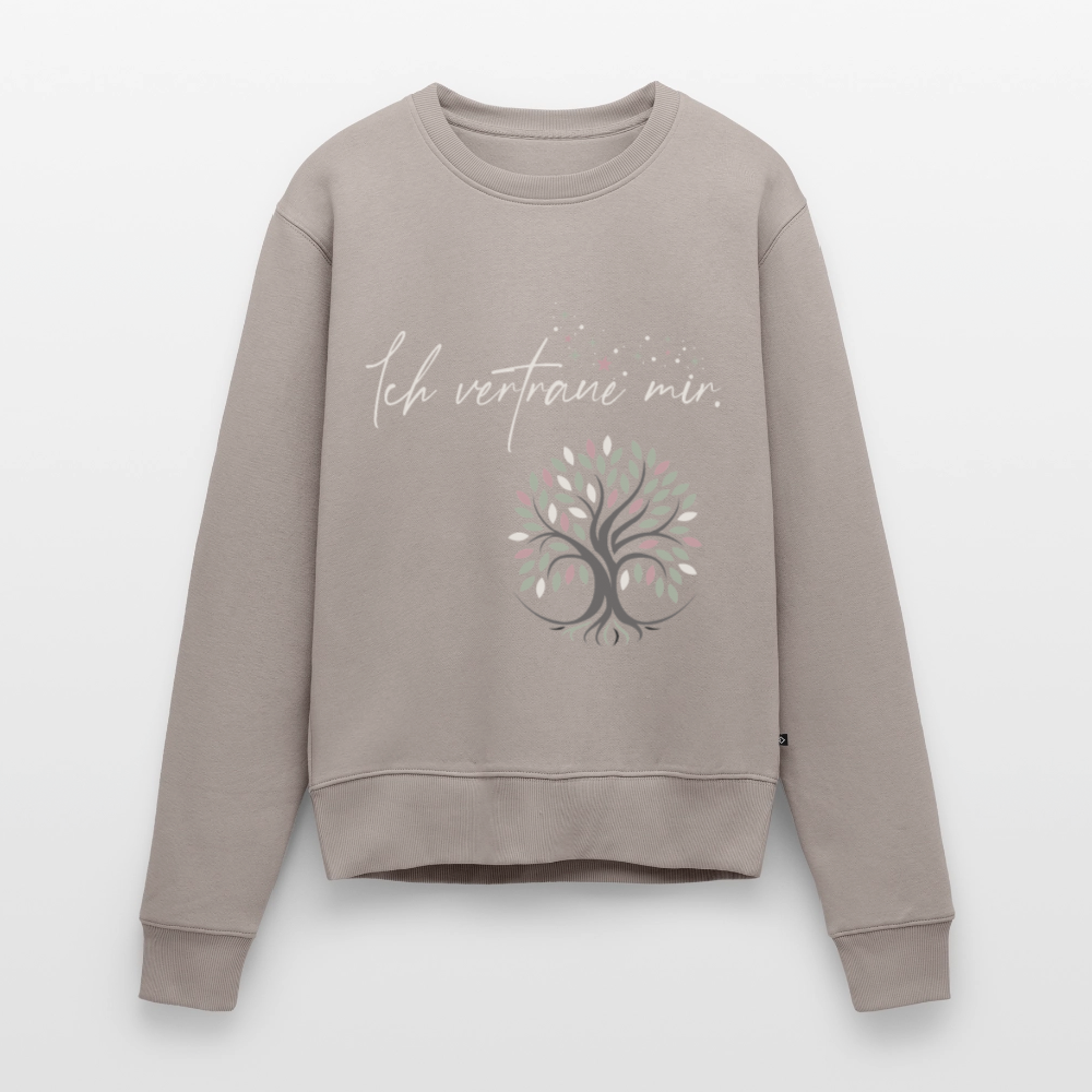 Ich vertraue mir Pullover (Baum & Sterne) - Bio - Taupe
