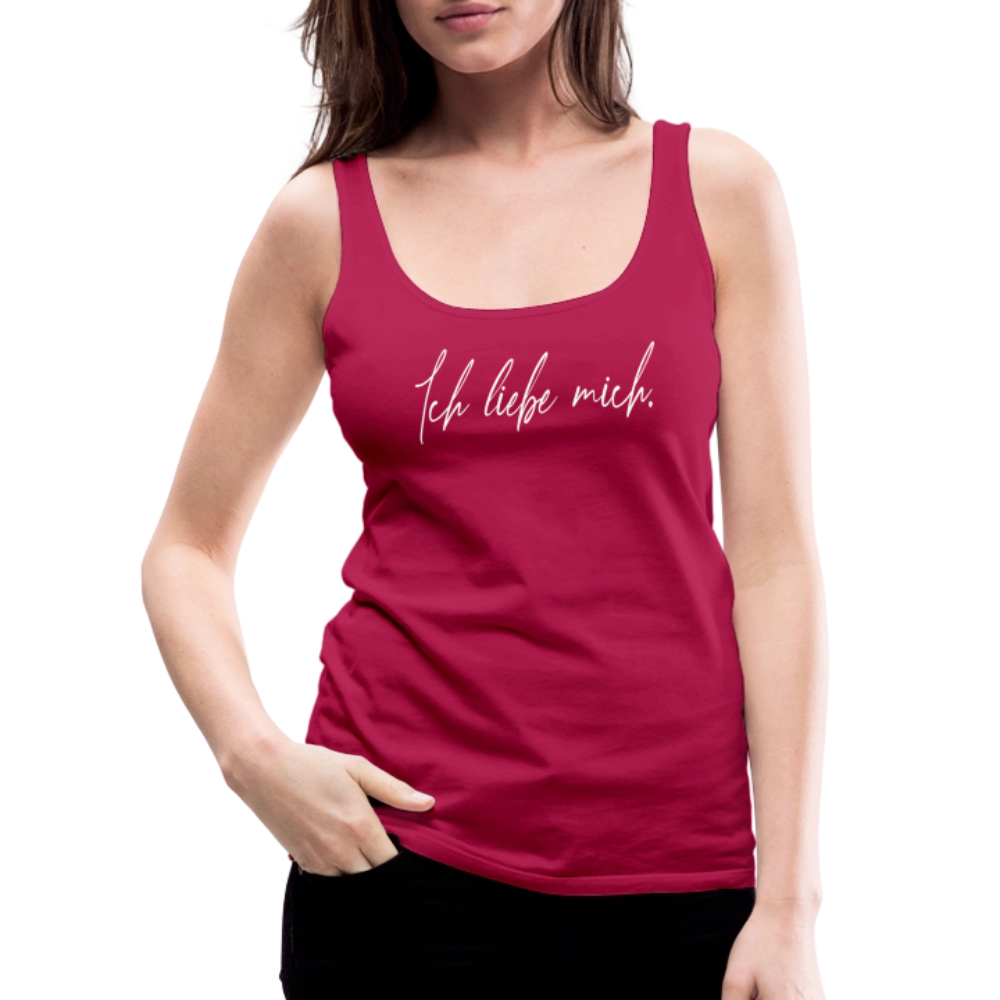 Ich liebe mich Frauen Premium Tank Top (Organic) - dunkles Pink