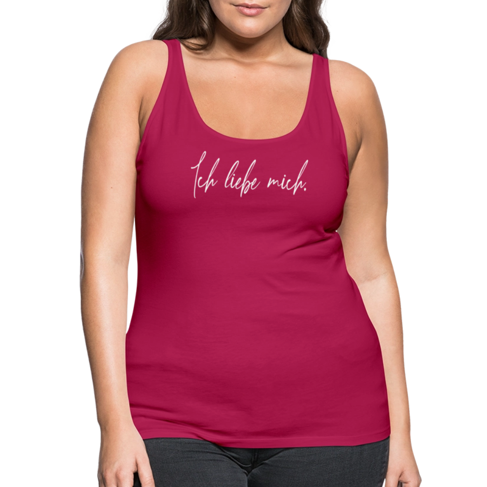Ich liebe mich Frauen Premium Tank Top (Organic) - dunkles Pink