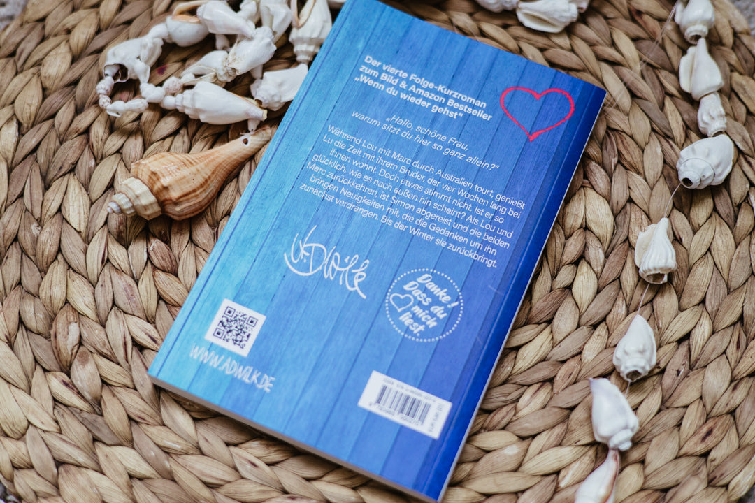 Taschenbuch »Lu & Nik. Vier Jahre später.« von A.D. WiLK, in Szene gesetzt.