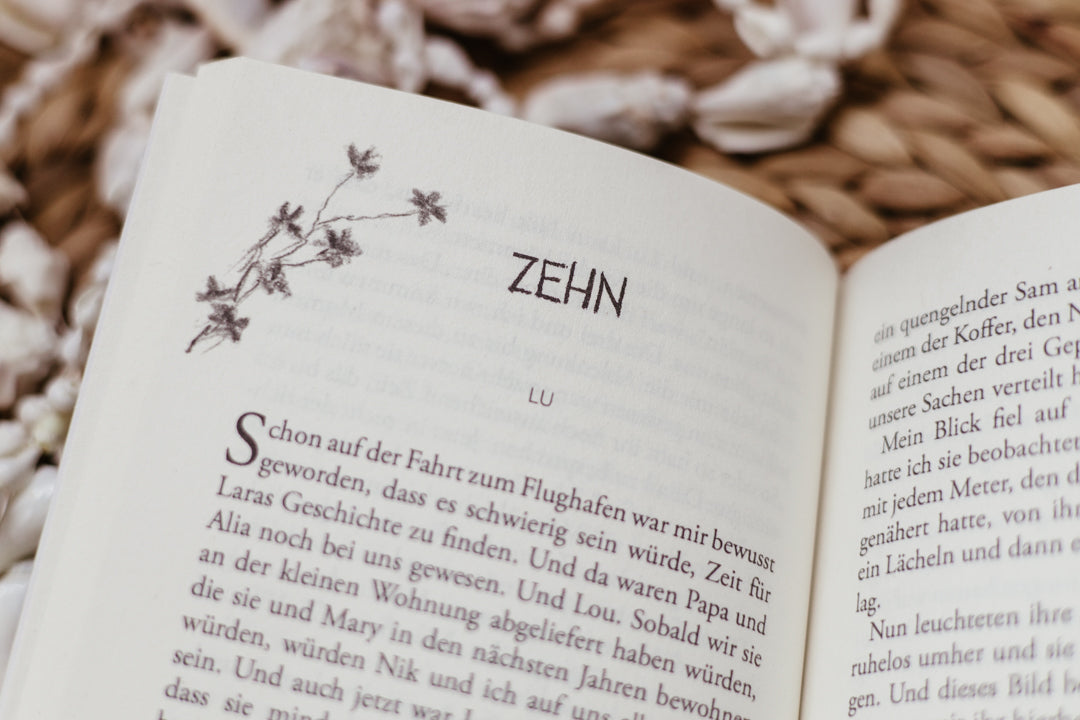 Taschenbuch »Lu & Nik. Fünf Jahre später.« von A.D. WiLK, in Szene gesetzt.