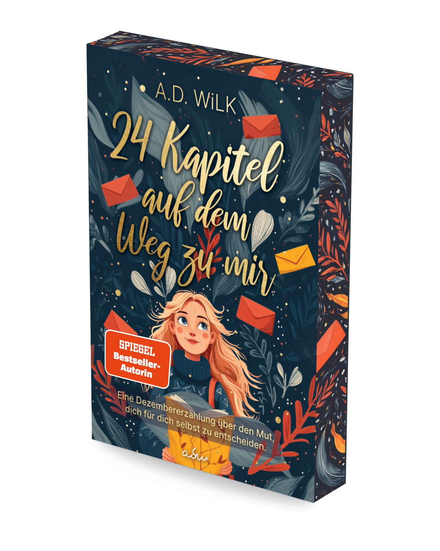 24 Kapitel auf dem Weg zu mir, Cover mit Goldschrift, A.D. WiLK