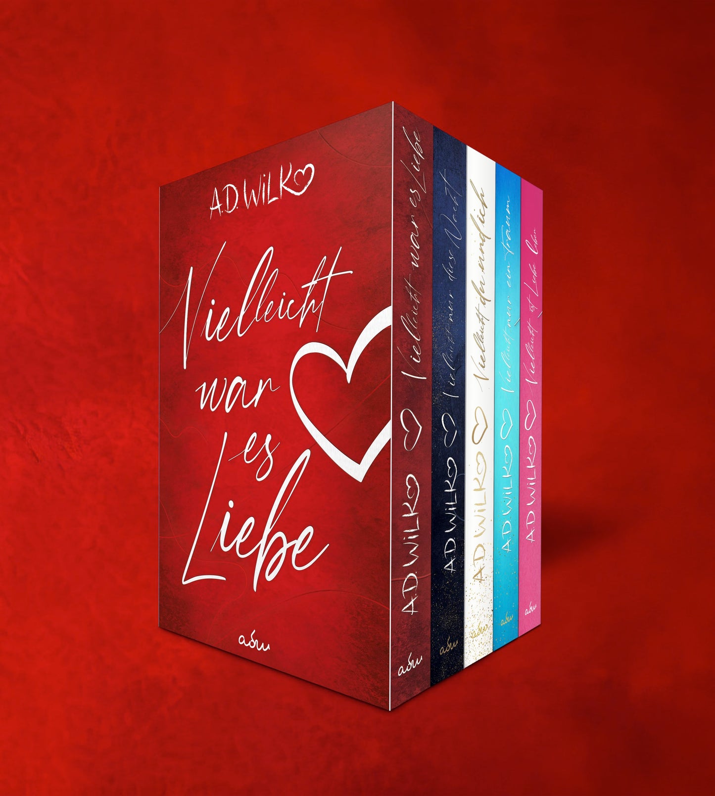 Die fünf Taschenbücher der Reihe »Vielleicht« von A.D. WiLK.