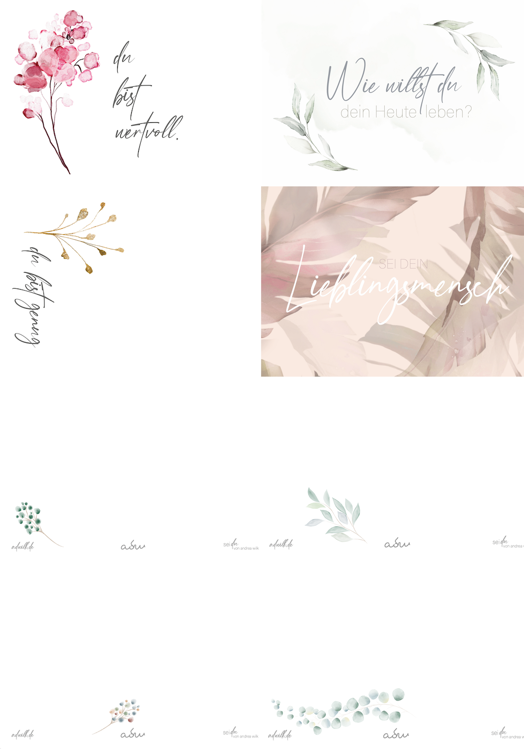 seiDU cards & sticker set.