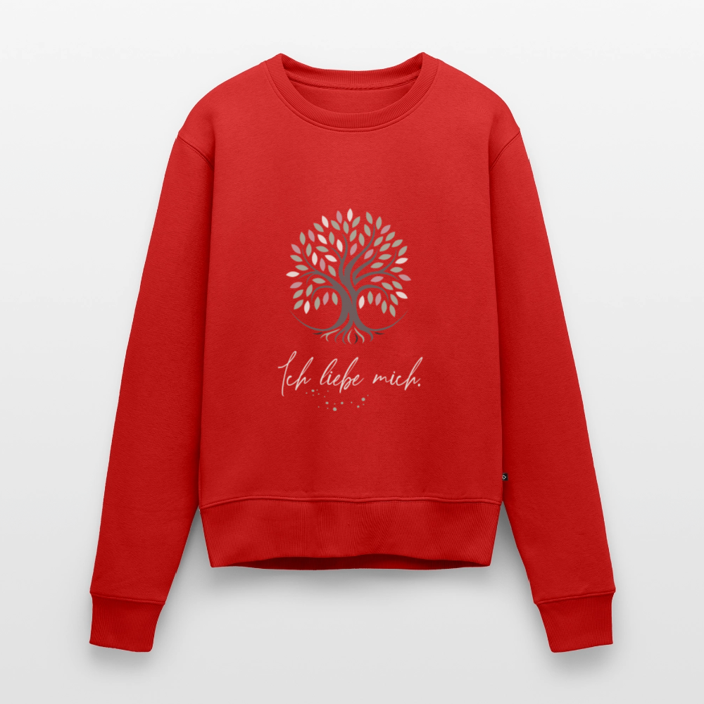 Ich vertraue mir Pullover (Baum & Sterne) - Bio - Rot