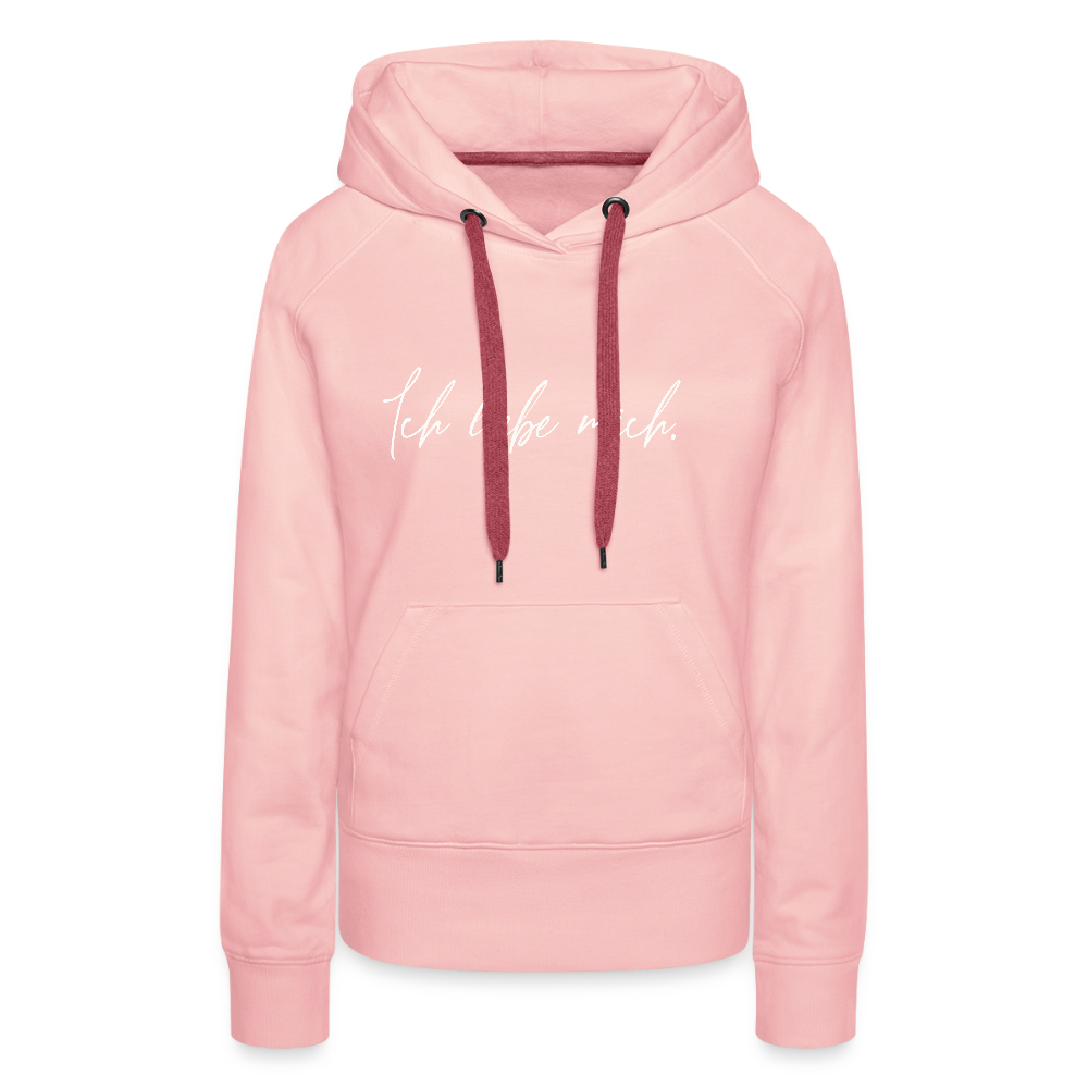 Ich liebe mich Frauen Premium Hoodie (Organic) - Kristallrosa