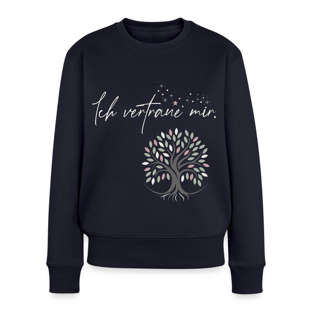 Ich vertraue mir Pullover (Baum & Sterne) - Bio - Navy