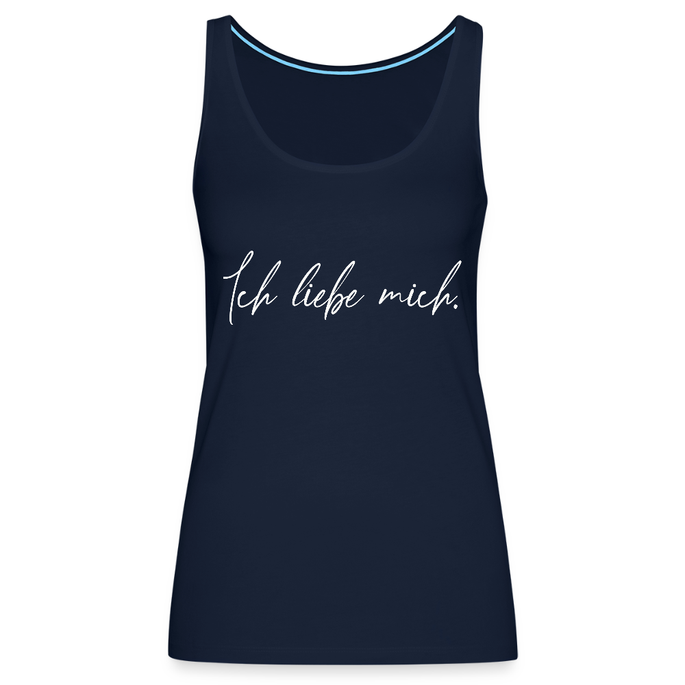 Ich liebe mich Frauen Premium Tank Top (Organic) - Navy