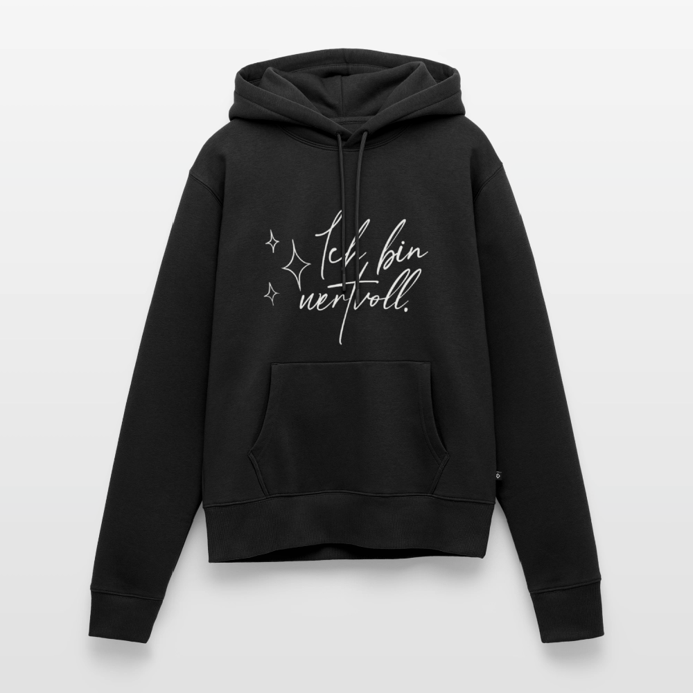Ich bin wertvoll Frauen Premium Hoodie (Organic) - Schwarz