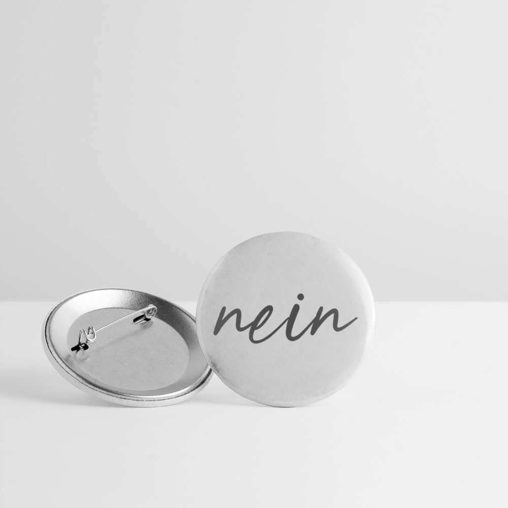 Nein Buttons 56 mm (5er Pack) - Weiß