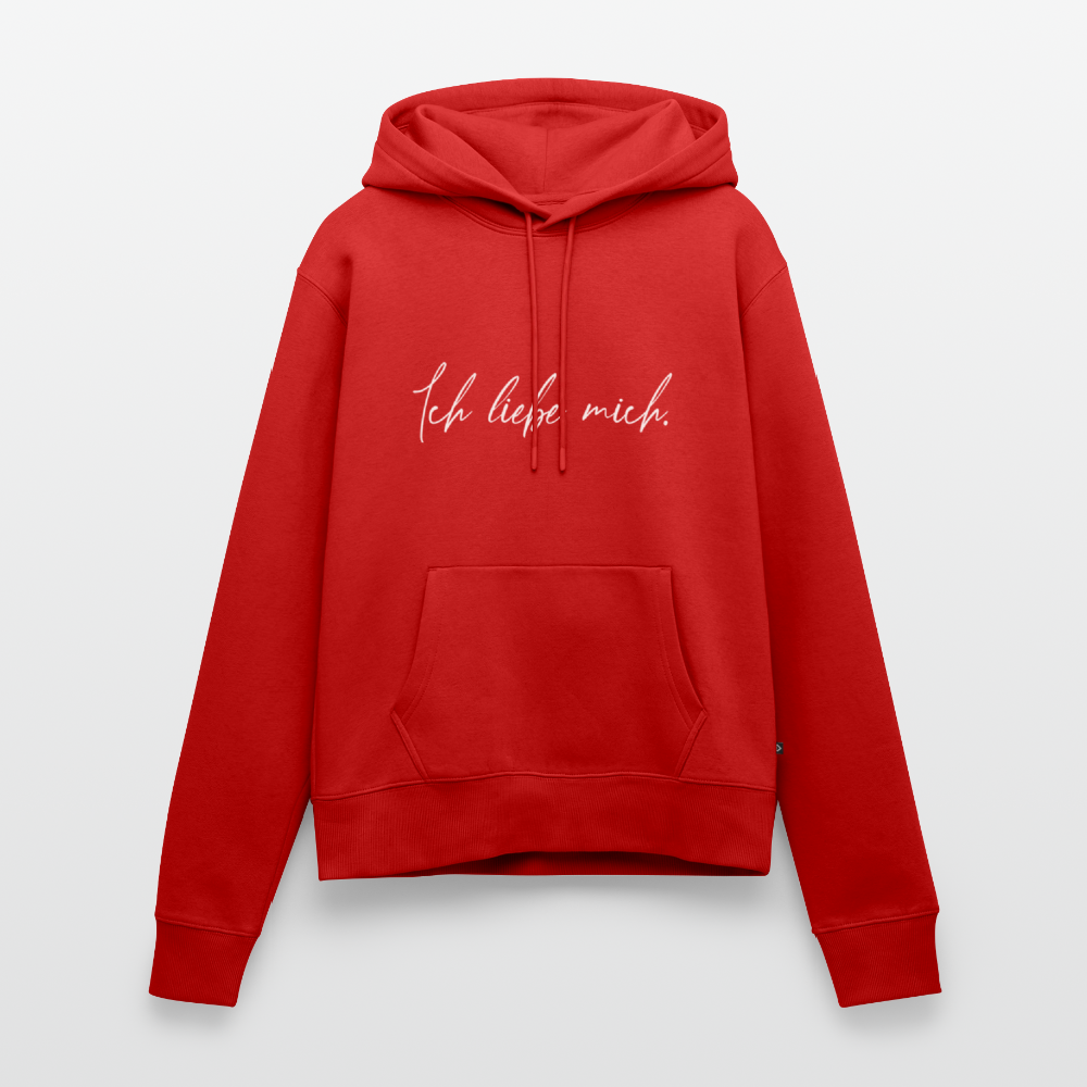 Ich liebe mich Frauen Premium Hoodie (Organic) - Rot