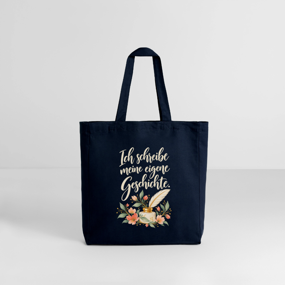 Ich schreibe meine eigene Geschichte // Stoffbeutel - Navy