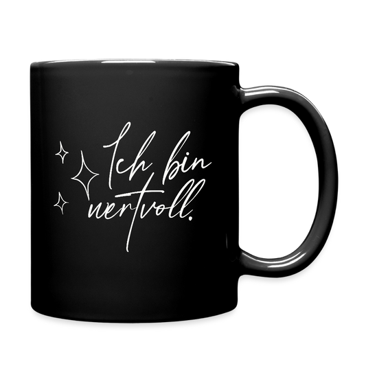 Ich bin wertvoll Tasse schwarz - Schwarz