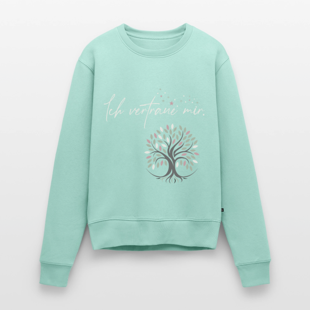 Ich vertraue mir Pullover (Baum & Sterne) - Bio - Mint 