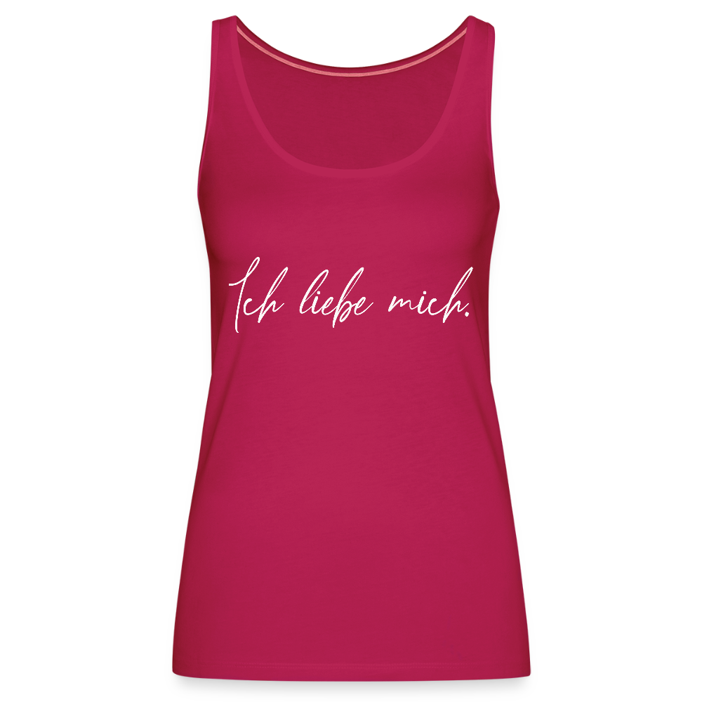 Ich liebe mich Frauen Premium Tank Top (Organic) - dunkles Pink