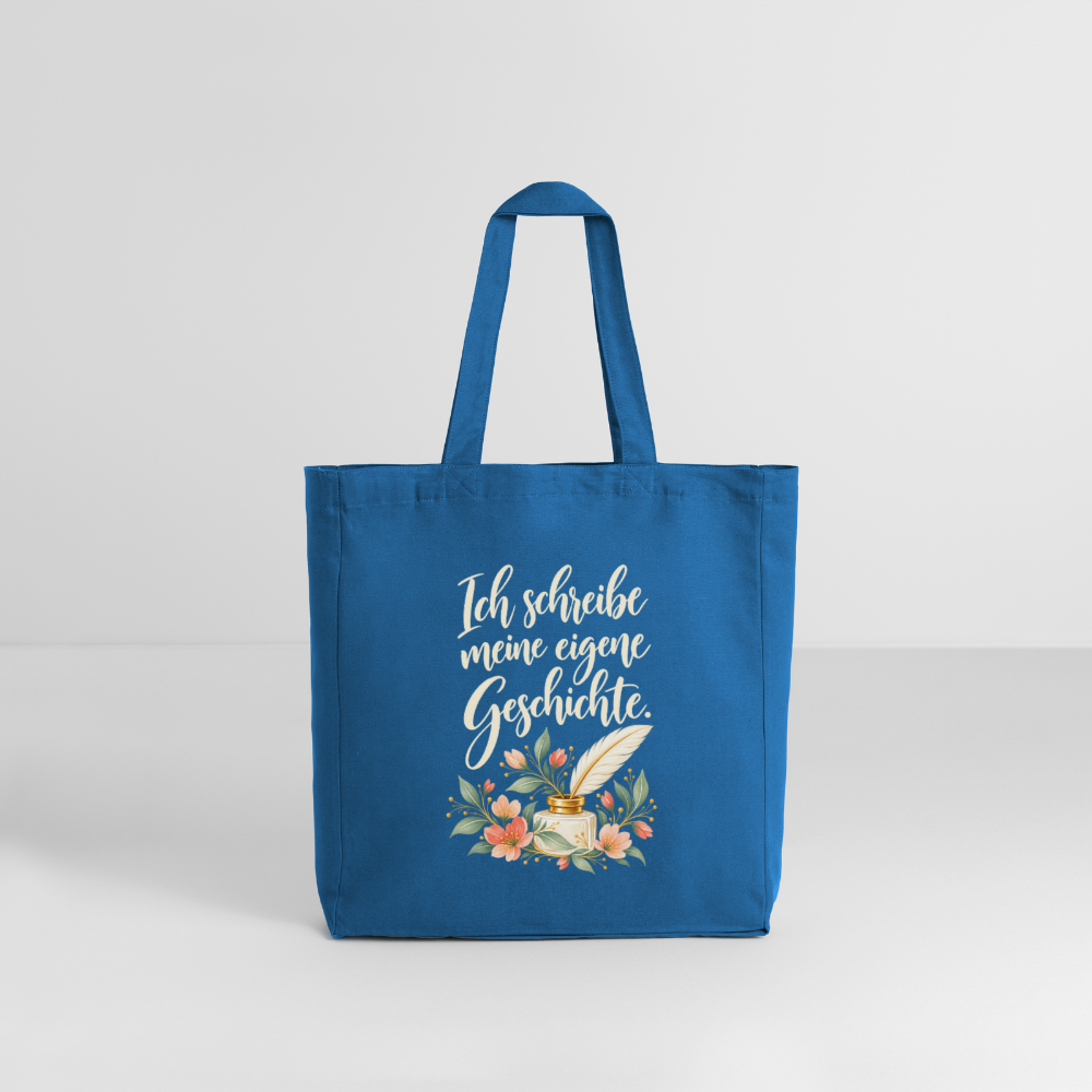 Ich schreibe meine eigene Geschichte // Stoffbeutel - Achtsames Blau