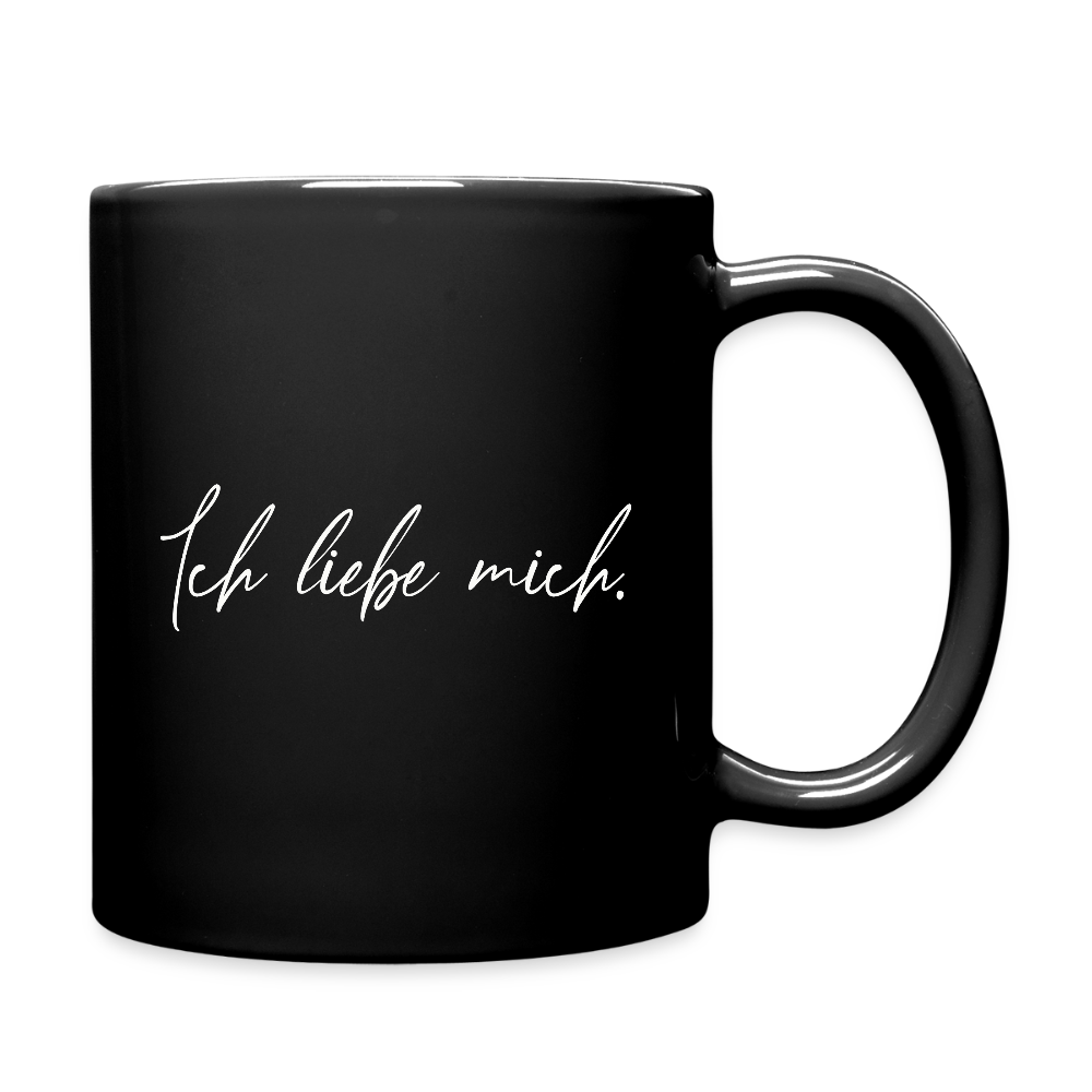 Ich liebe mich // Tasse einfarbig - Schwarz