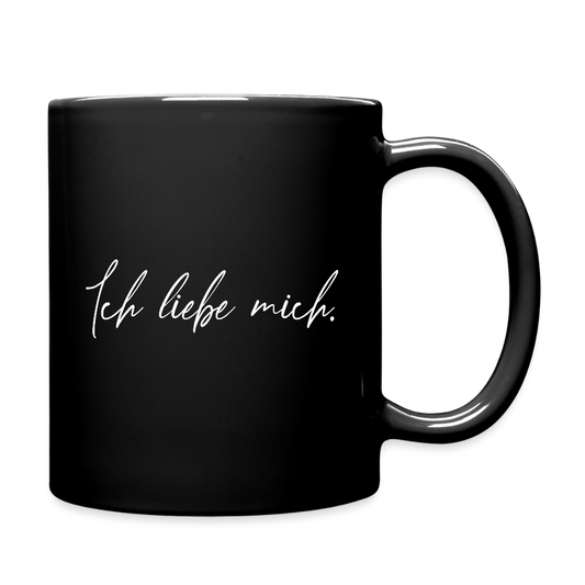 Ich liebe mich // Tasse einfarbig - Schwarz