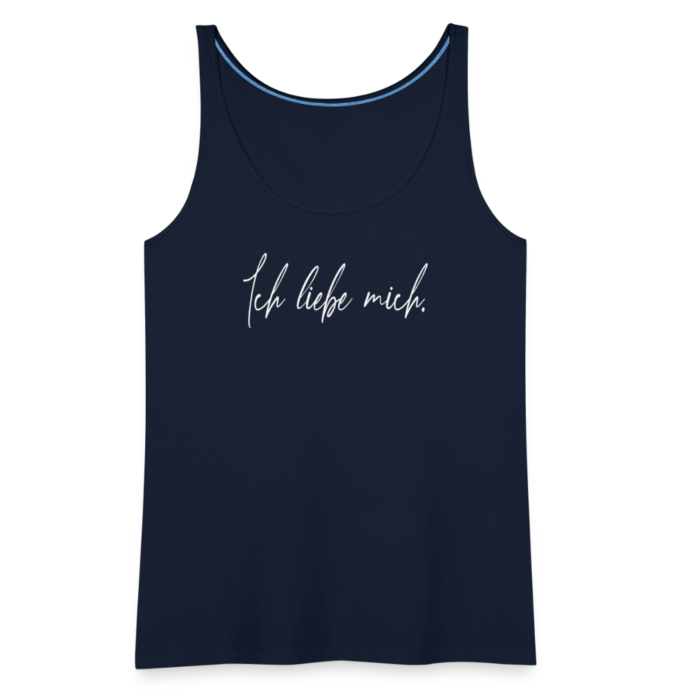 Ich liebe mich Frauen Premium Tank Top (Organic) - Navy