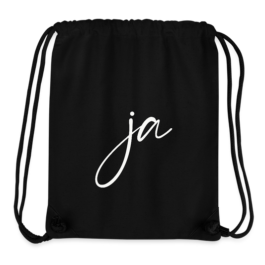 Ja / Nein recycelter Gym Bag - Schwarz