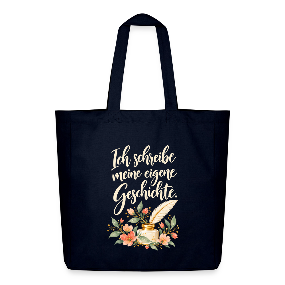 Ich schreibe meine eigene Geschichte // Stoffbeutel - Navy
