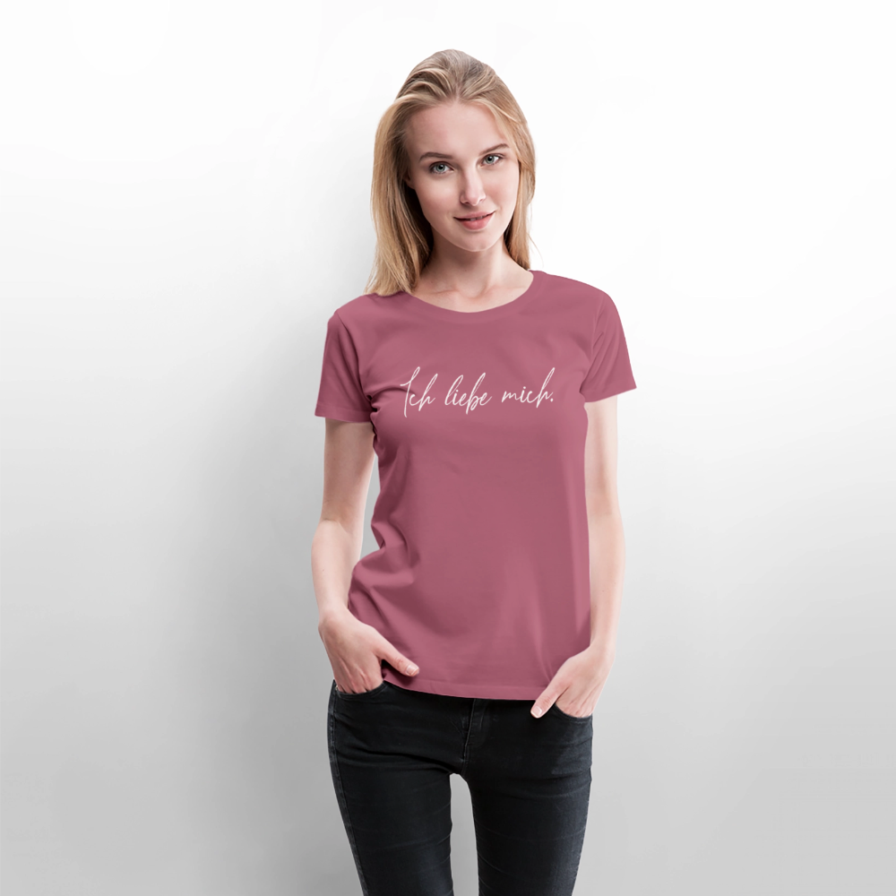 Ich liebe mich Frauen Premium T-Shirt (Organic) - Mauve