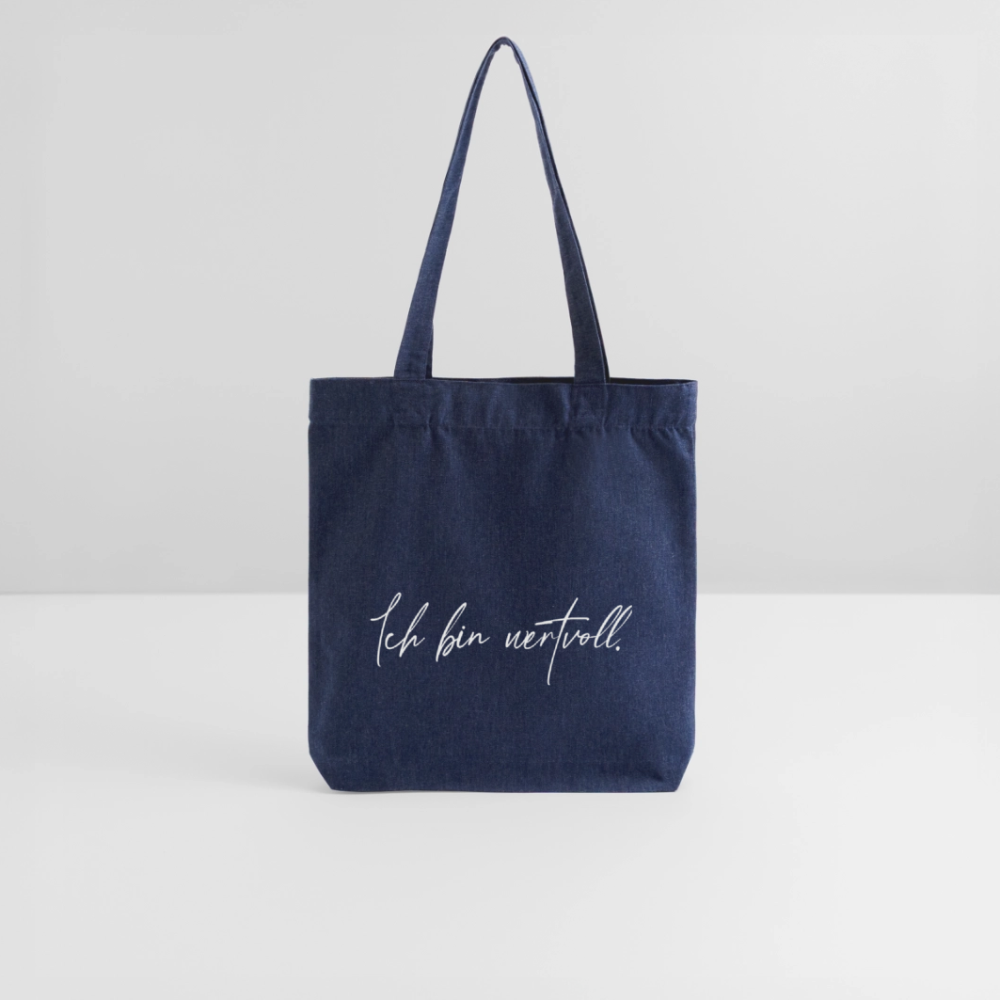Ich liebe mich Stoffbeutel ( recycelt & heavyweight) - melange Blue
