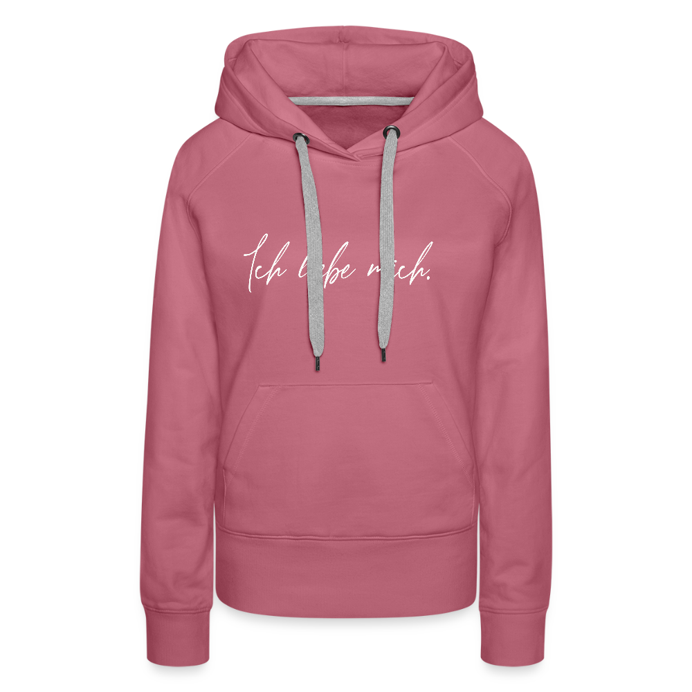 Ich liebe mich Frauen Premium Hoodie (Organic) - Malve