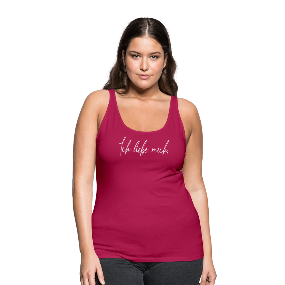 Ich liebe mich Frauen Premium Tank Top (Organic) - dunkles Pink