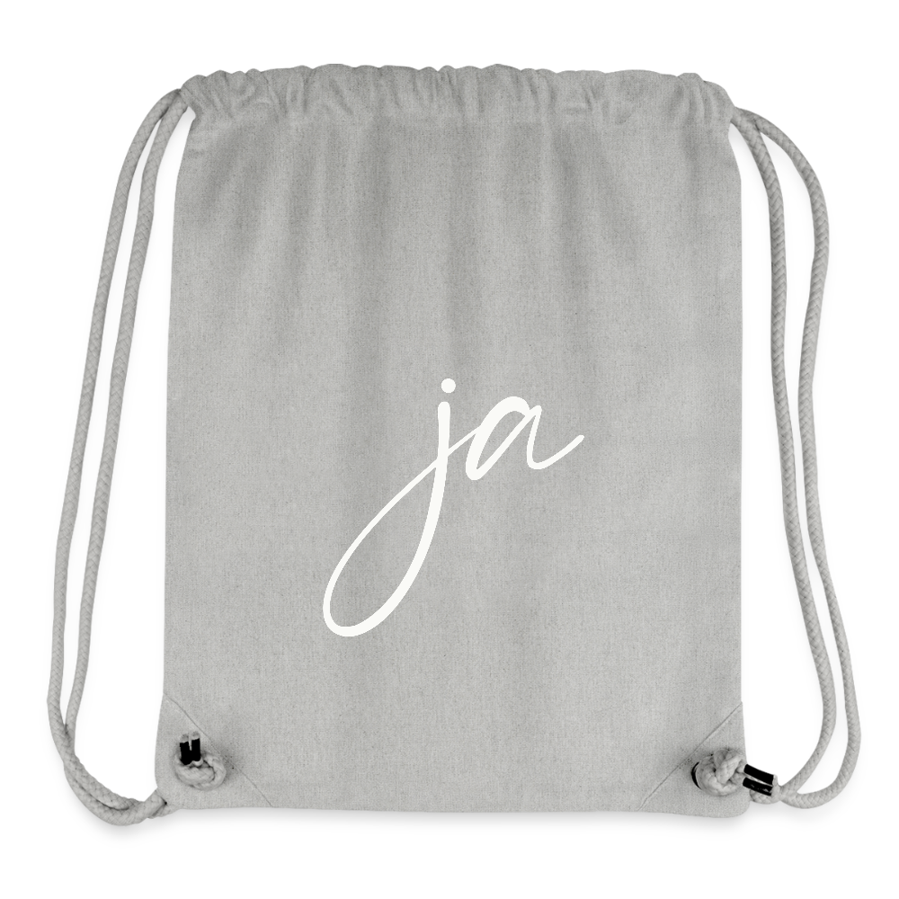 Ja / Nein recycelter Gym Bag - Grau meliert