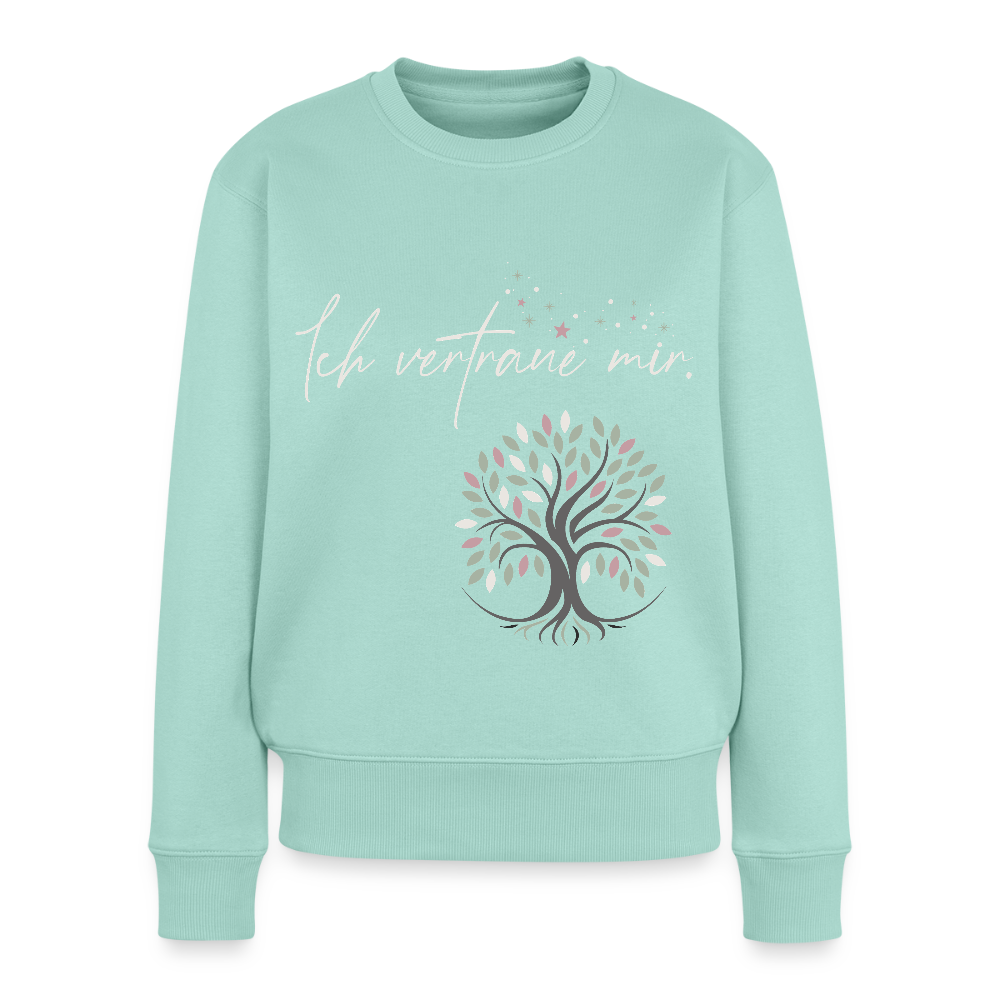 Ich vertraue mir Pullover (Baum & Sterne) - Bio - Mint 