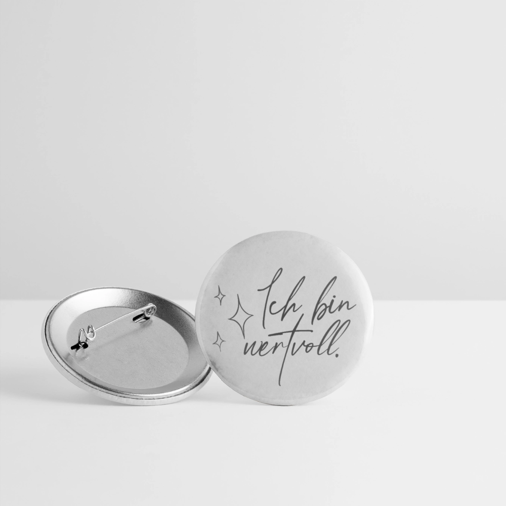Ich bin wertvoll Buttons 56 mm (5er Pack) - Weiß