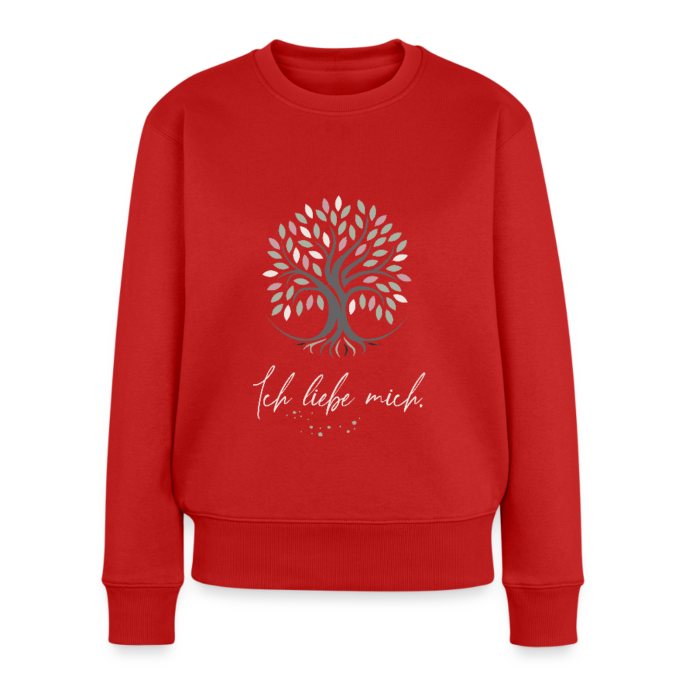 Ich vertraue mir Pullover (Baum & Sterne) - Bio - Rot