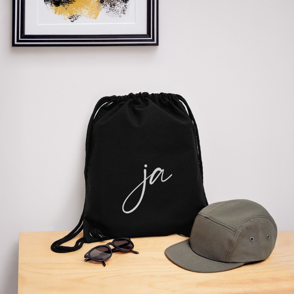 Ja / Nein recycelter Gym Bag - Schwarz