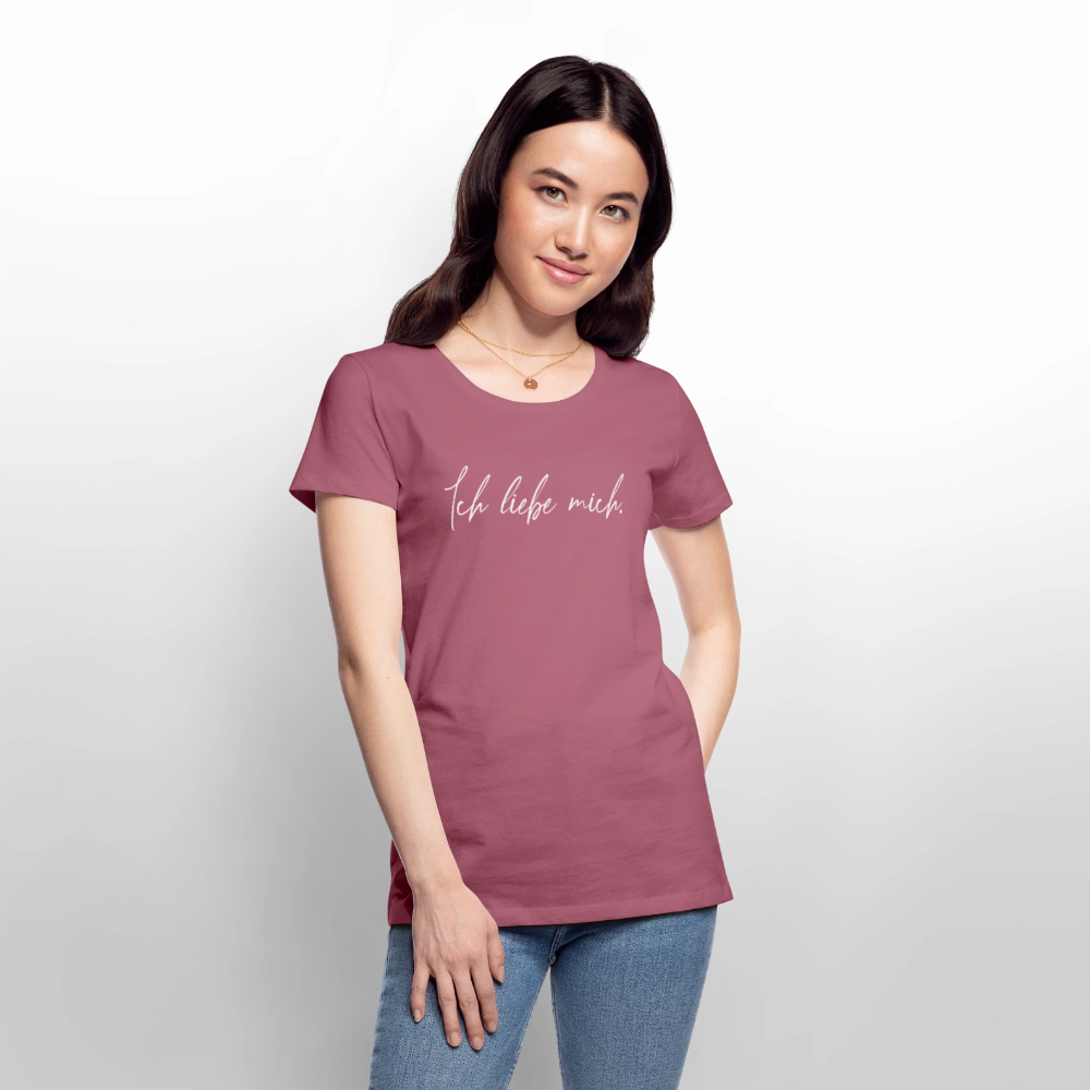 Ich liebe mich Frauen Premium T-Shirt (Organic) - Mauve