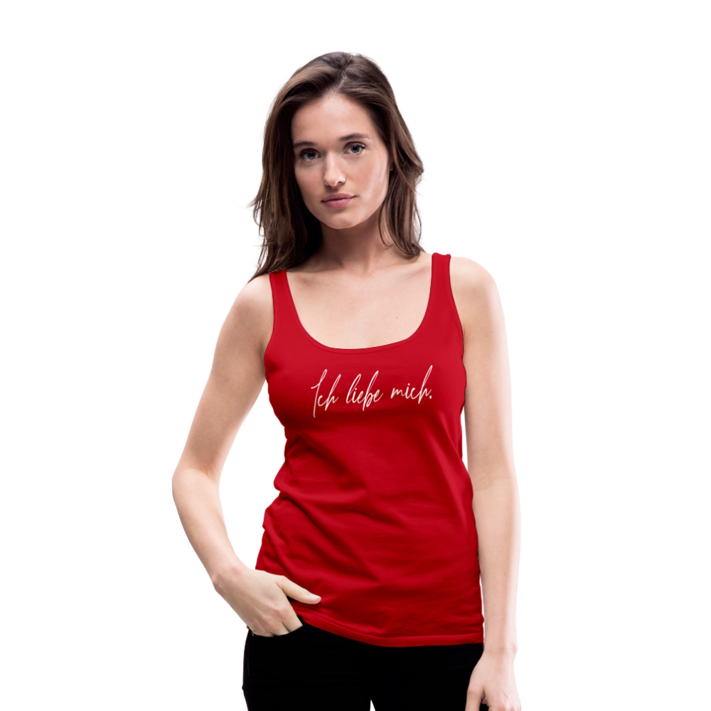 Ich liebe mich Frauen Premium Tank Top (Organic) - Rot