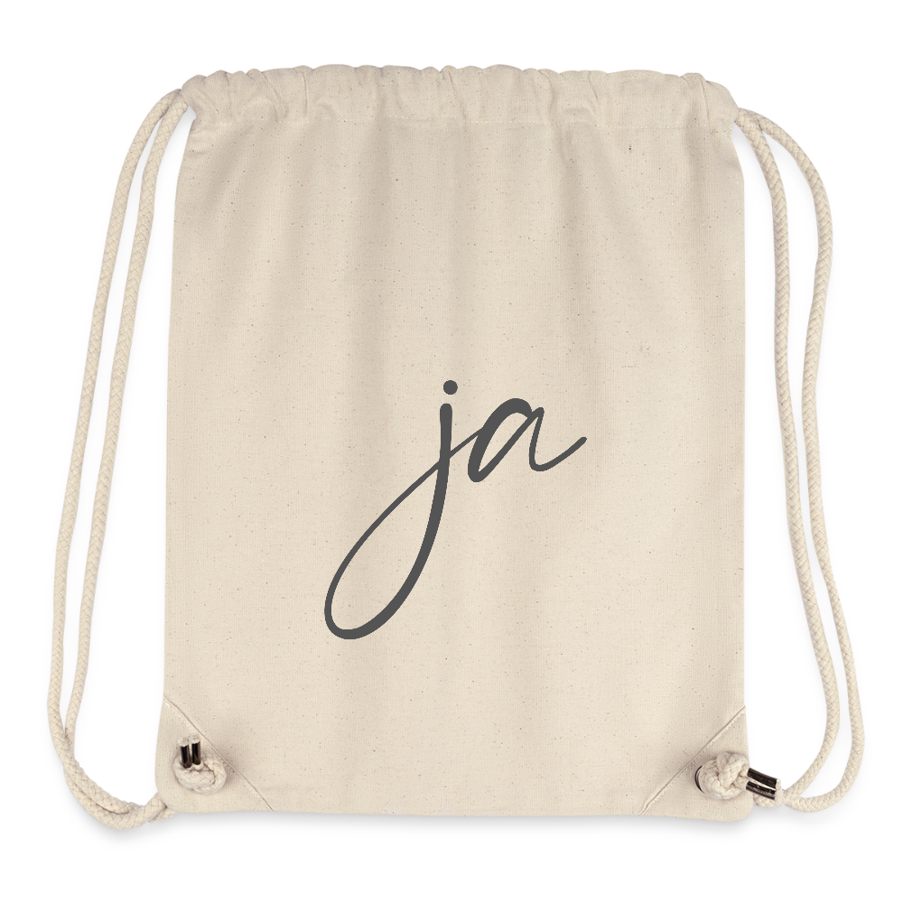 Ja / Nein recycelter Gym Bag - Naturweiß