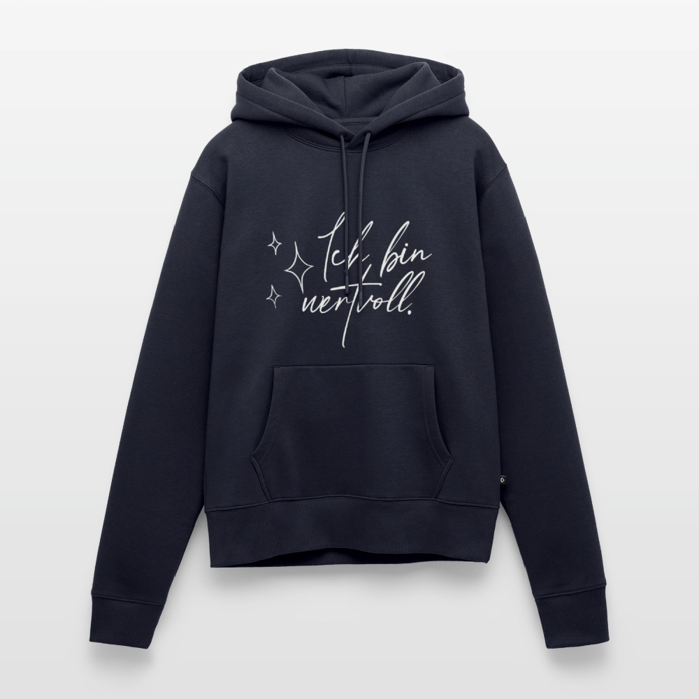 Ich bin wertvoll Frauen Premium Hoodie (Organic) - Navy
