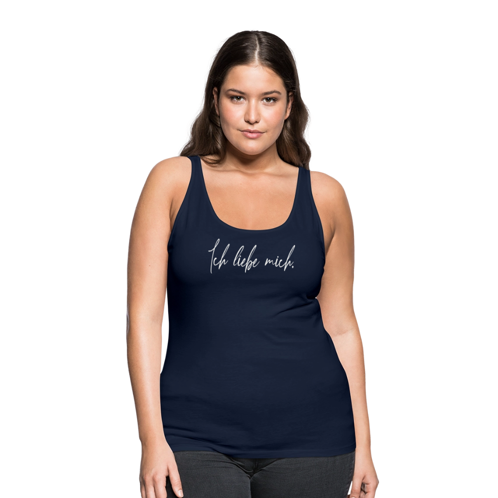 Ich liebe mich Frauen Premium Tank Top (Organic) - Navy