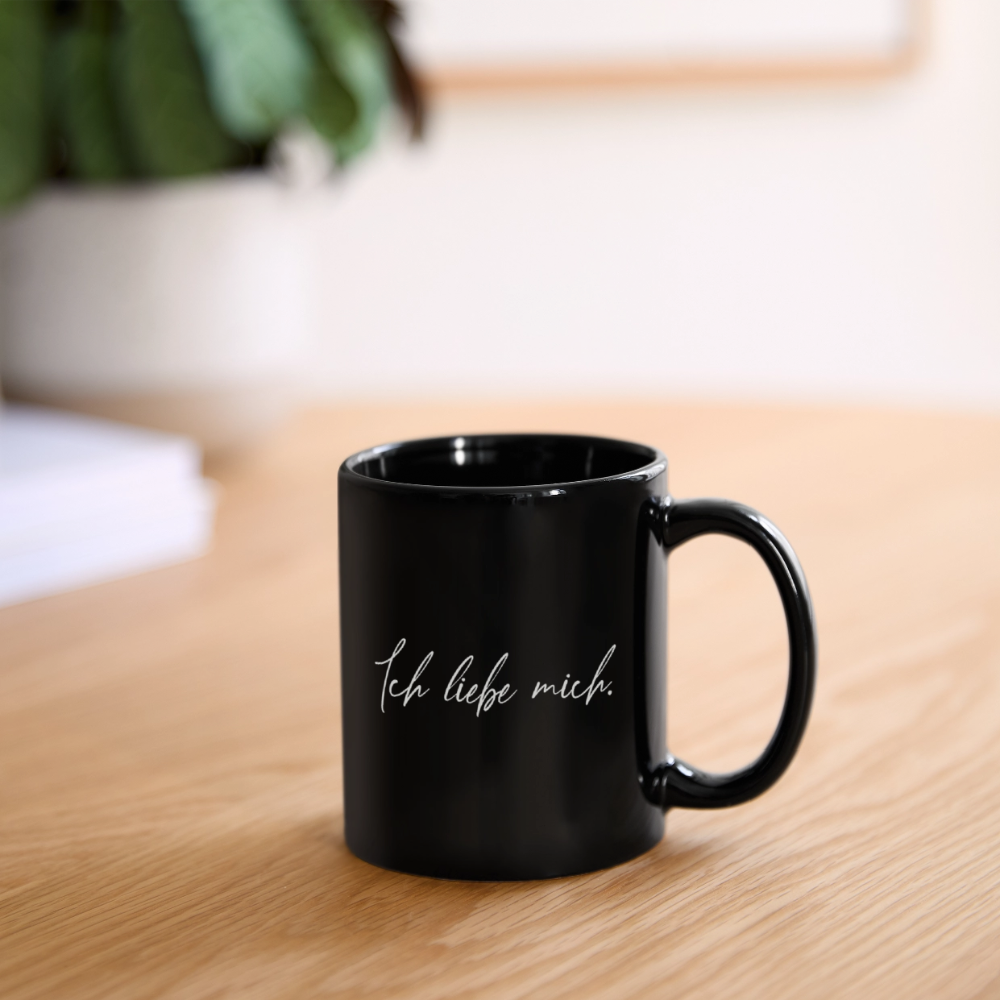 Ich liebe mich // Tasse einfarbig - Schwarz