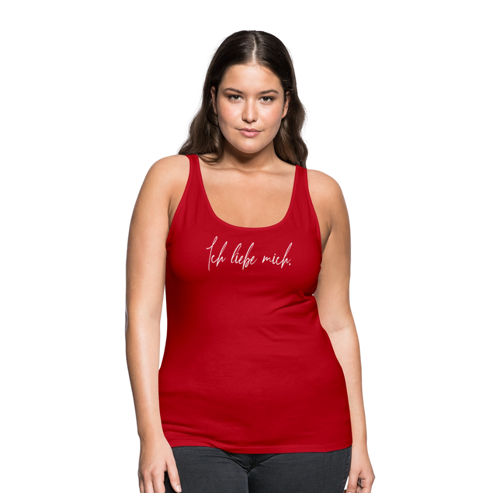 Ich liebe mich Frauen Premium Tank Top (Organic) - Rot