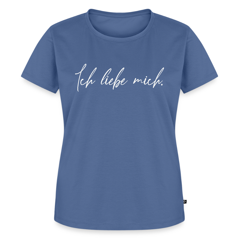 Ich liebe mich Frauen Premium T-Shirt (Organic) - Taubenblau