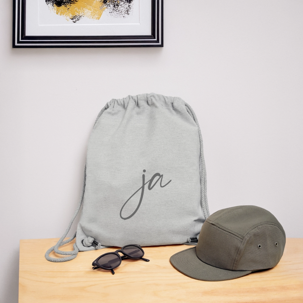 Ja / Nein recycelter Gym Bag - Grau meliert